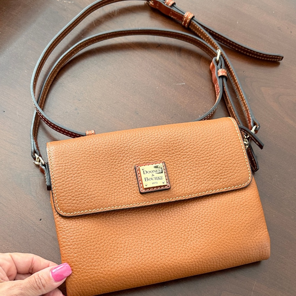 Dooney & Bourke Brown Leather Crossbody Bag